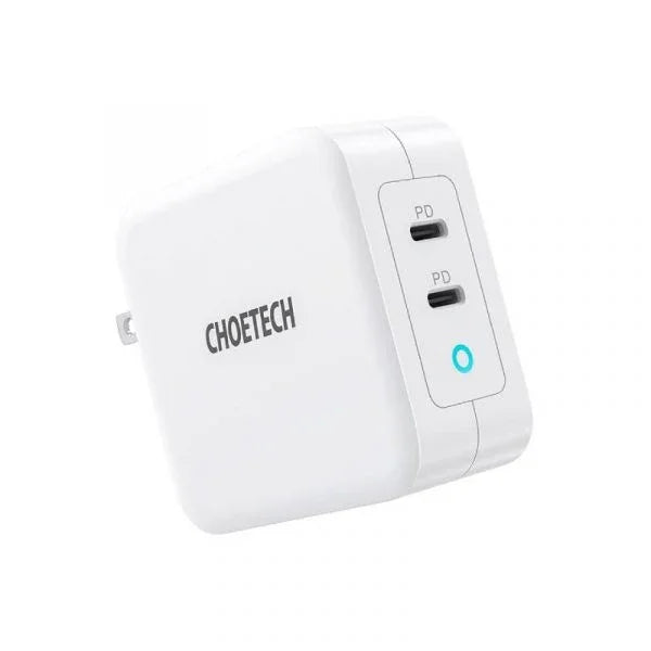 Choetech 100W Dual USB C Port Charger - White - GulfStore.com