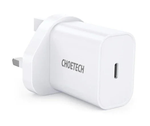 Choetech Fast Type C Wall Charger 20W Q5004-UK-WH - White - GulfStore.com