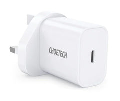 Choetech Fast Type C Wall Charger 20W Q5004-UK-WH - White - GulfStore.com