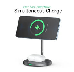 Choetech 2-In-1 Wireless Charger - Grey T-575-S - GulfStore.com