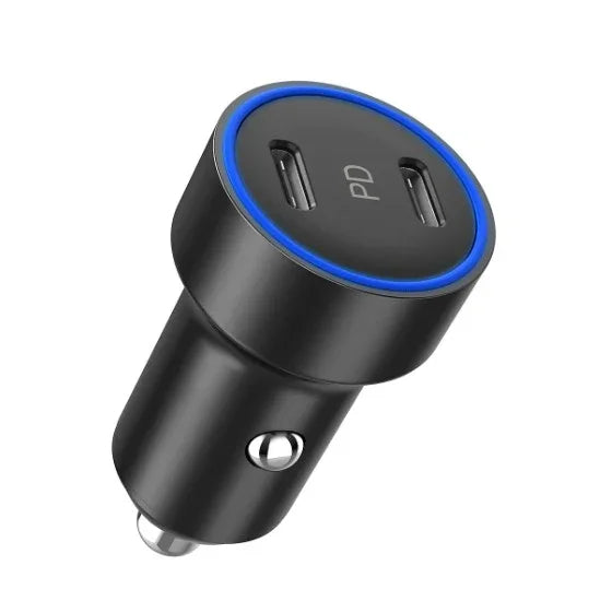 Choetech C0054 36W Dual Type-C Car Charger - GulfStore.com