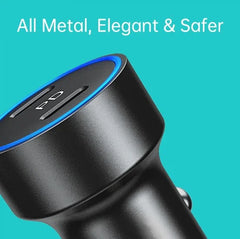 Choetech C0054 36W Dual Type-C Car Charger - GulfStore.com