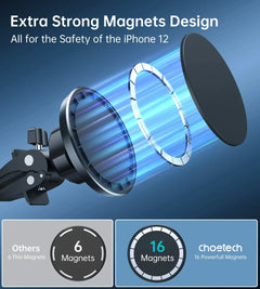 Choetech Magnetic Phone Car Mount - Black - GulfStore.com
