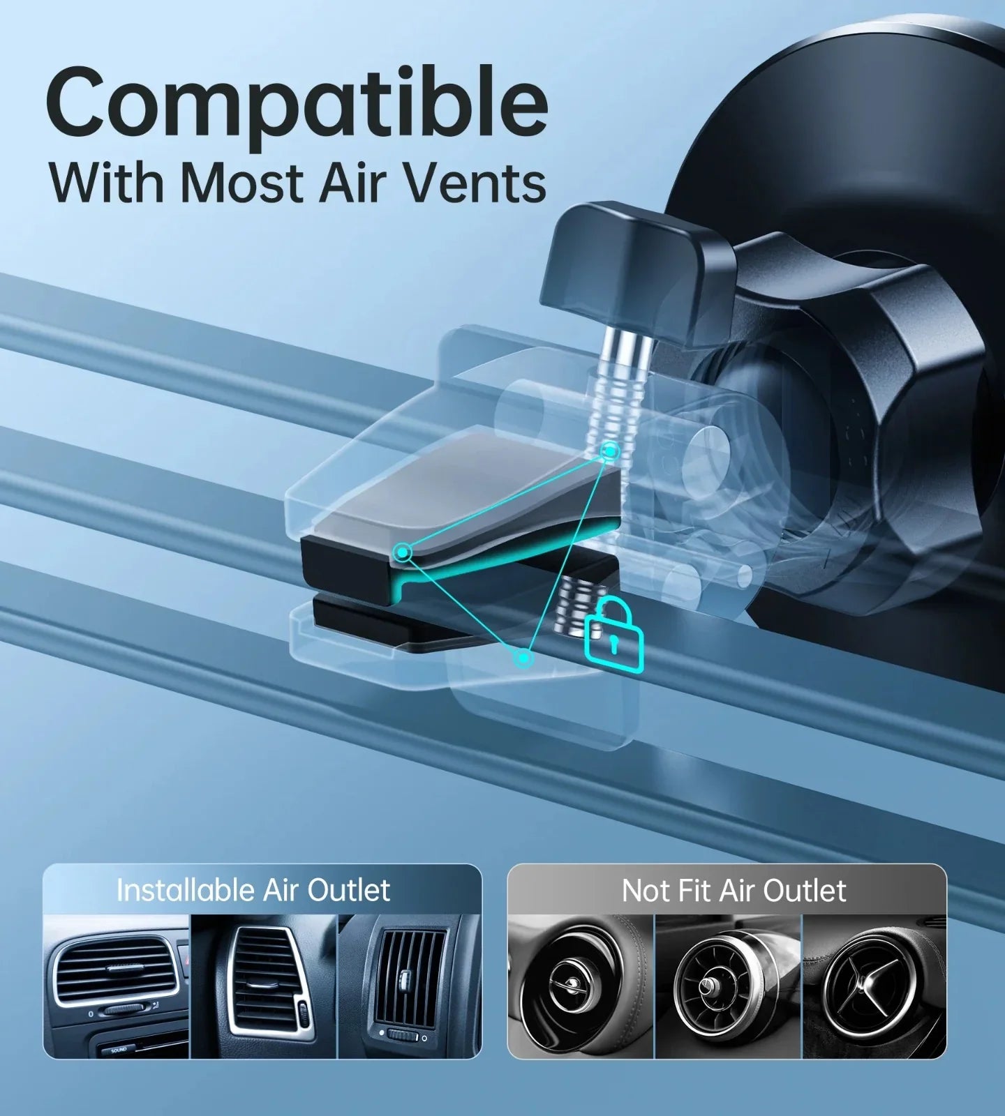 Choetech Magnetic Phone Car Mount - Black - GulfStore.com
