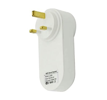 Porodo Smart Wi-Fi Plug with USB Charger - White