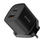 Porodo Quick Charger Power Adapter 33W PD GaN - Black - GulfStore.com