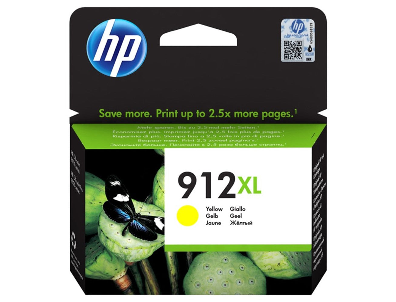 خرطوشة طباعة حبرية أصلية عالية الإنتاجية HP 912XL - أصفر