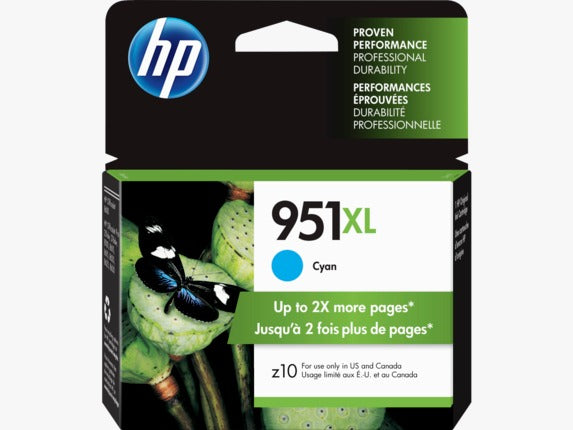 HP 951XL High Yield Original Ink Cartridge - Cyan