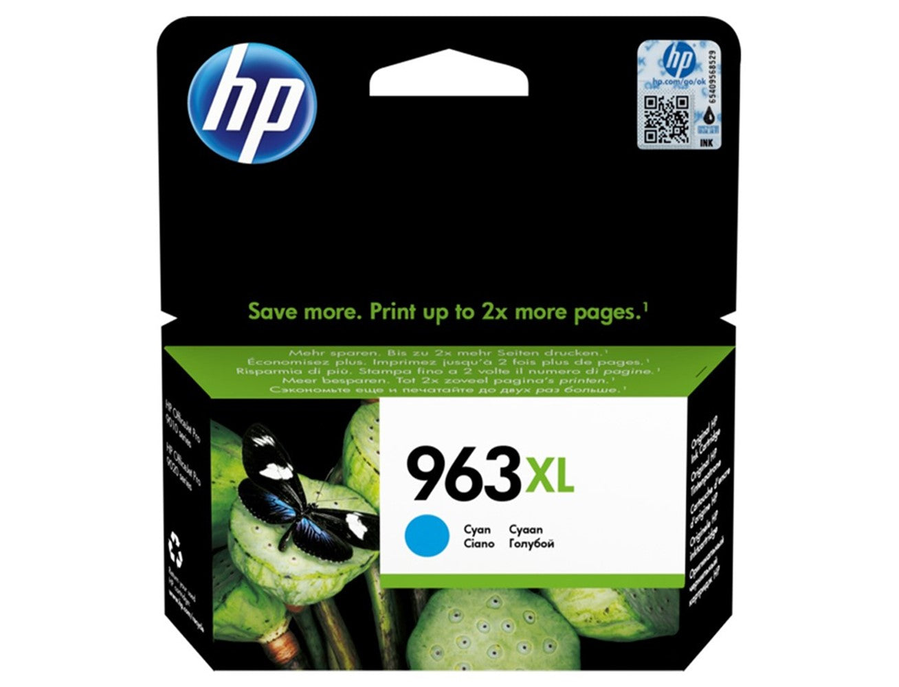 HP 963XL High Yield Original Ink Cartridge - Cyan