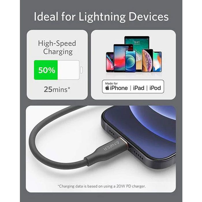Anker PowerLine Flow USB-C to Lightning