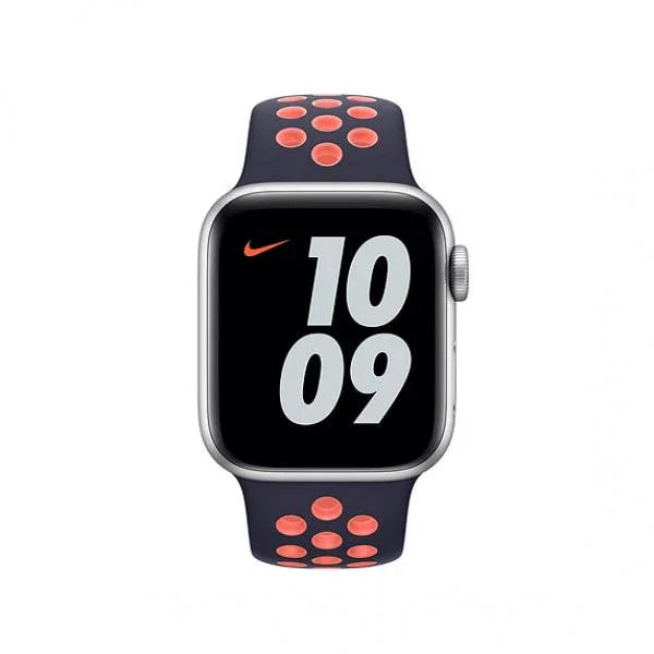 Apple Watch Nike Sport Band 40mm (Blue Black/Bright Mango) - GulfStore.com