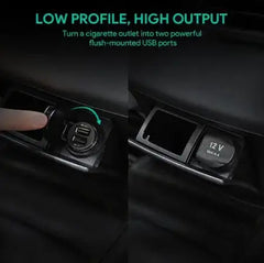 Aukey 24W Duo-port Ultra Small Car Charger - GulfStore.com