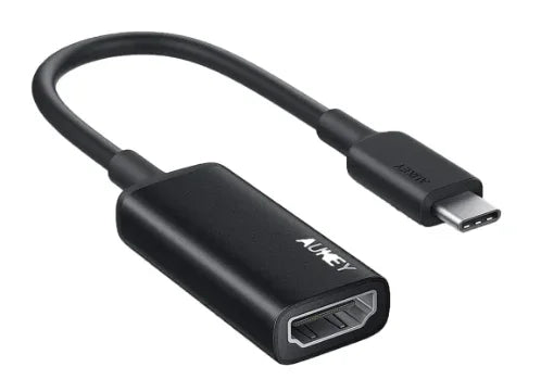 Aukey USB C To HDMI Adapter - Black - GulfStore.com