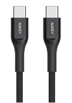 Aukey Braided Nylon 2m USB 3.1 Gen1 USB C to USB C - GulfStore.com