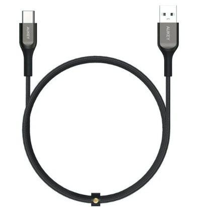 Aukey USB A To USB C Quick Charge 3.0 Kevlar Cable - 2M - Black