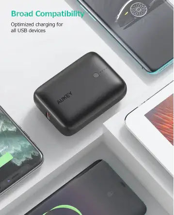 Aukey Ultra Compact Power bank 10,000mAh 22.5W PD & QC3.0 - GulfStore.com