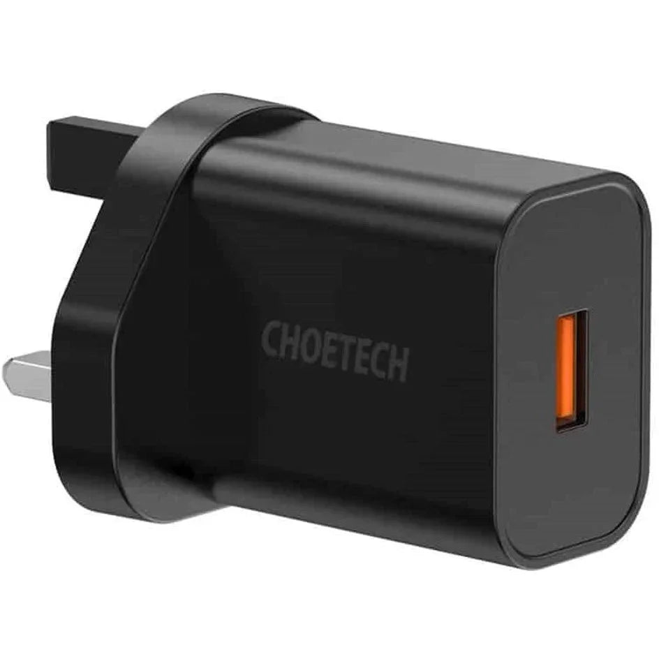 Choetech 18W USB-A Charge + AC Cable - Black - GulfStore.com