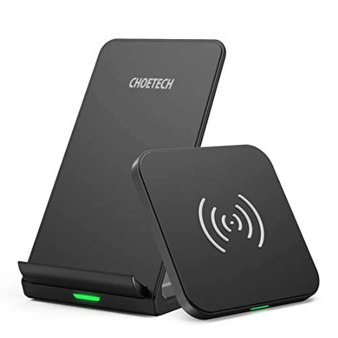Choetech 10W Qi Wireless Charger Kit Phone Stand Black (T524-S) + 10W Qi Wireless Charger for Headphone Phone Black (T511-S) - GulfStore.com