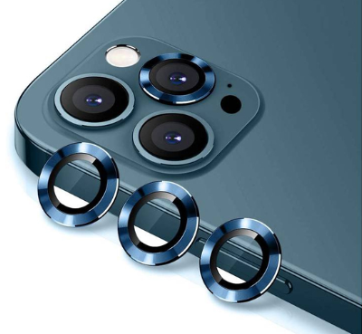 جرين - عدسة كاميرا خضراء لآيفون 12 برو 6.1 - أزرق