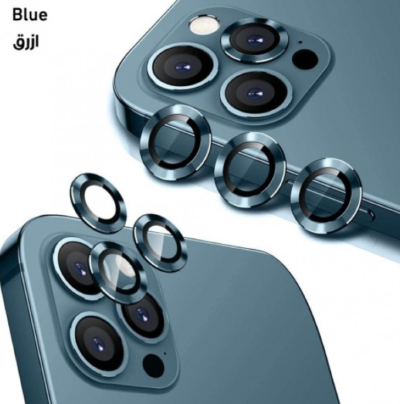 جرين - عدسة كاميرا خضراء لآيفون 12 برو 6.1 - أزرق