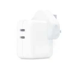 Apple 35W Dual USB-C Port Power Adapter, 2 x USB Type-C Female Ports, Compatible with iPhone / iPad / Mac Models, White - GulfStore.com