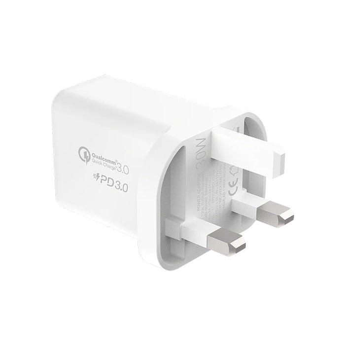 Momax One Plug Dual Port Charger 30W - White