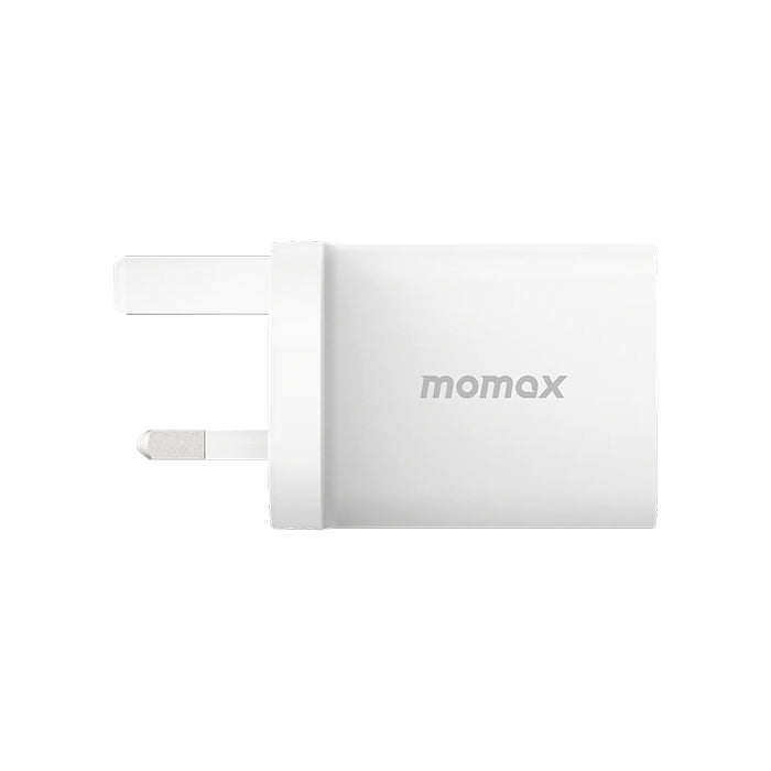Momax One Plug Dual Port Charger 30W - White