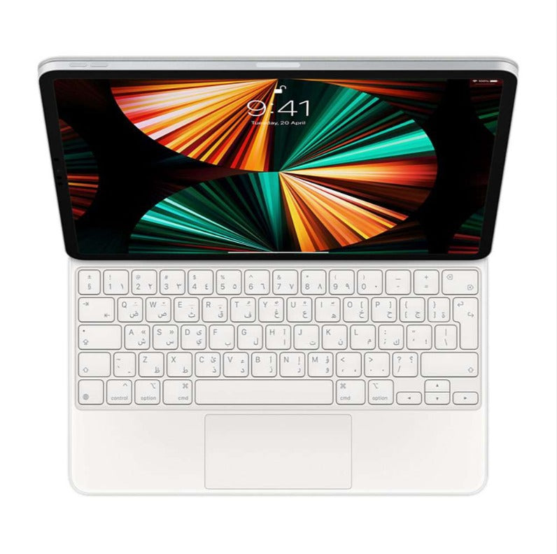Apple Magic Keyboard For Apple iPad Pro 12.9 Inch 5th Gen Arabic - White