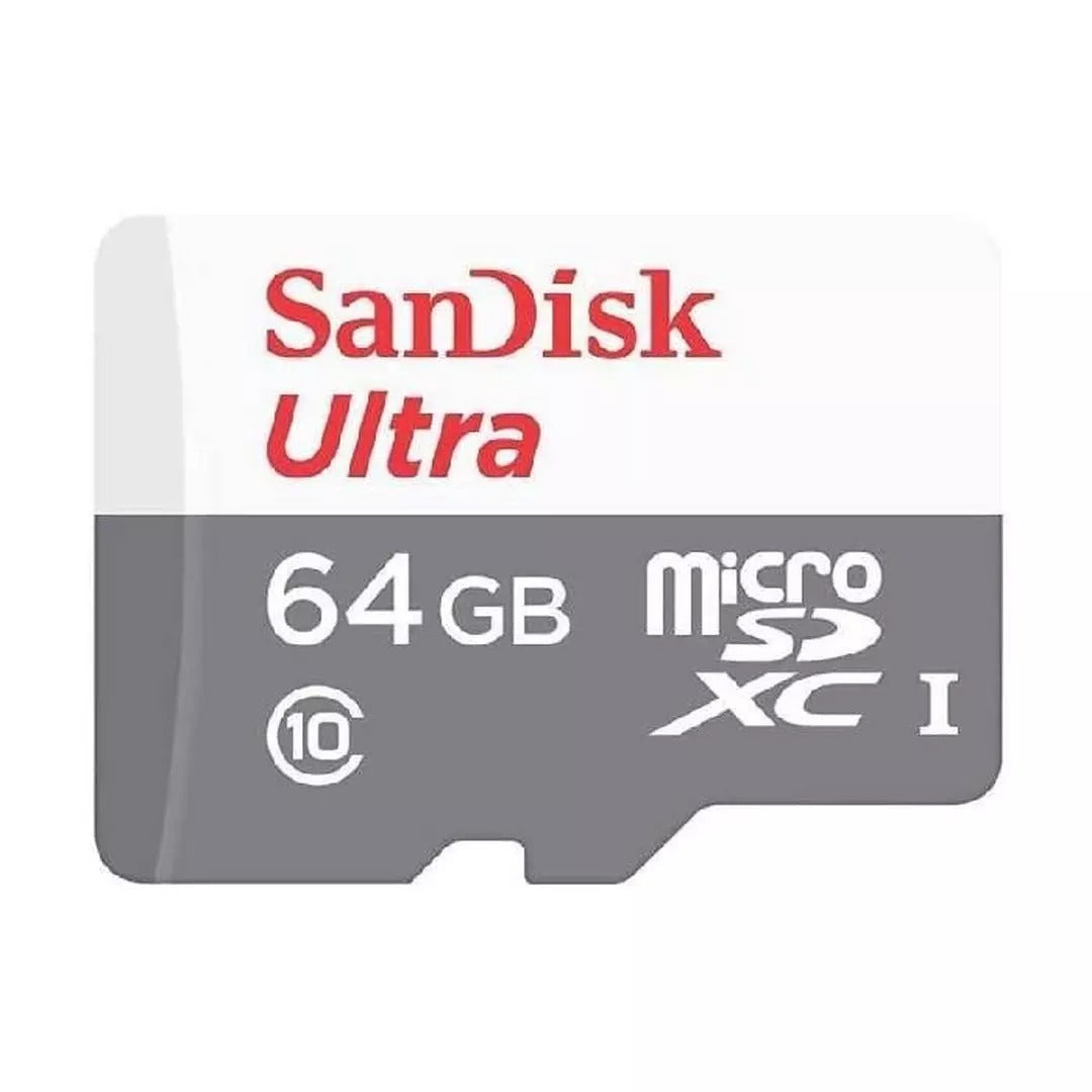 سانديسك بطاقة ذاكرة ألترا SDSQUNR-064G-GN3MN ميكرو SDXC C10 UHS-I ، سرعة تصل إلى 100 ميجابايت / ثانية